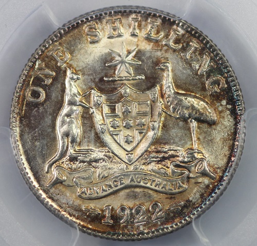 Australia 1922 Shilling, PC... image