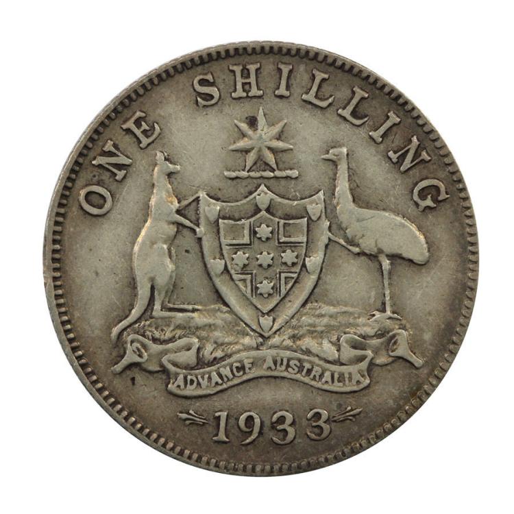 Australia 1933 Shilling, ab... image