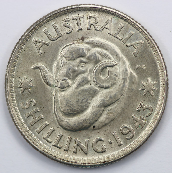 Australia 1943 Shilling, Ch... image
