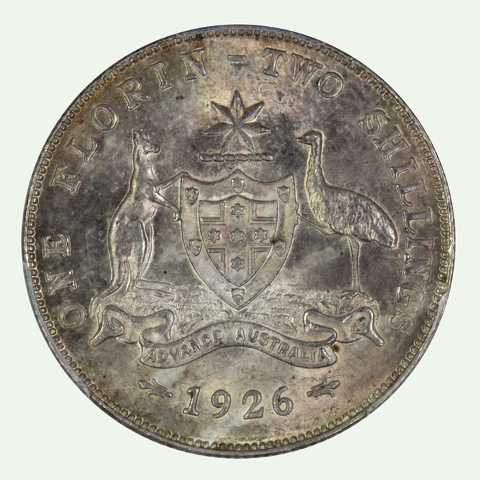 Australia 1926 Florin, PCGS... image