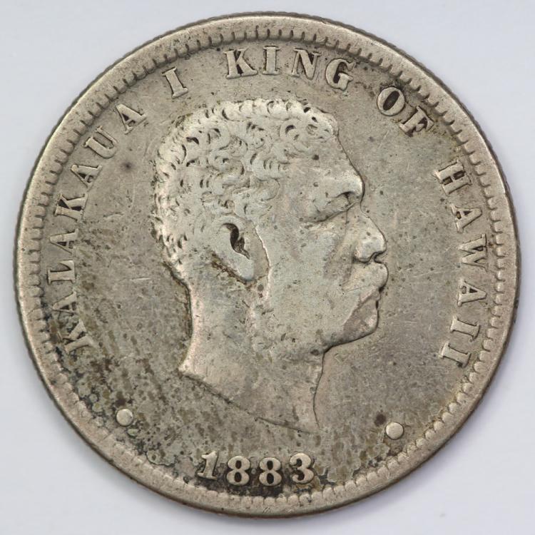 Hawaii 1883 Quarter Dollar,... image