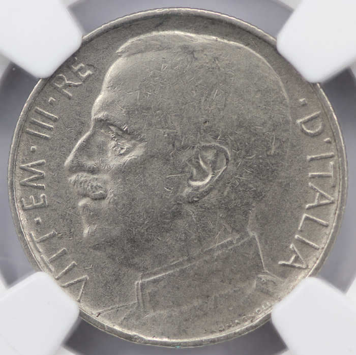 Italy 1925 R Fifty Cent, Re... image