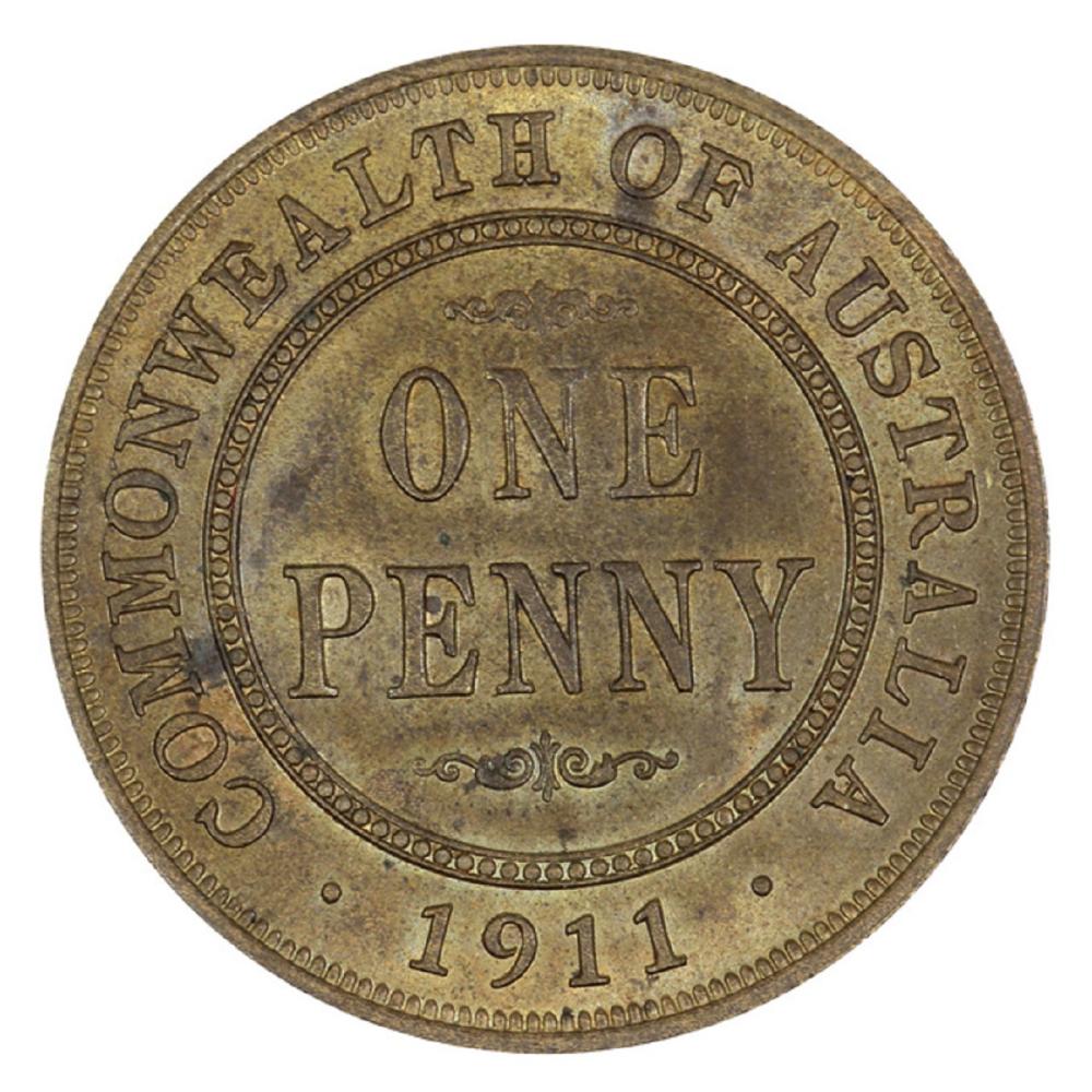 Australia. 1911 Penny, Unci... image