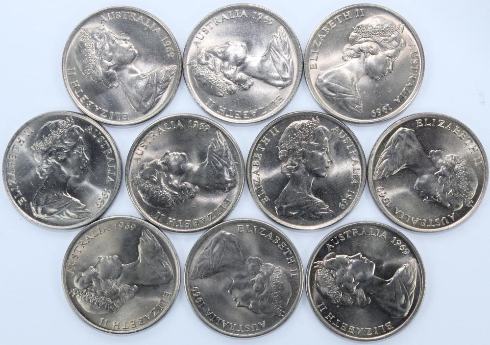 Australia 1969 Ten Cents, U... image