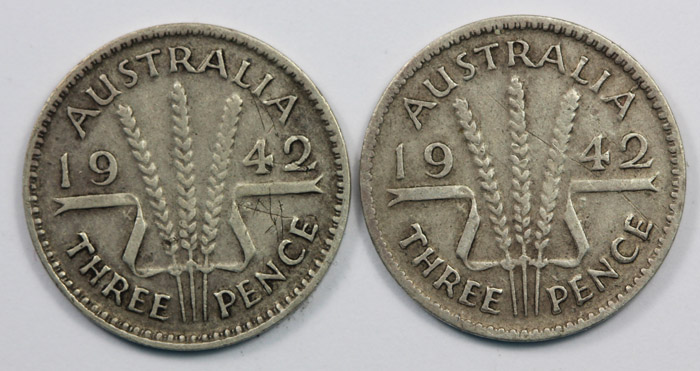 Australia 1942 (M) Threepen... image