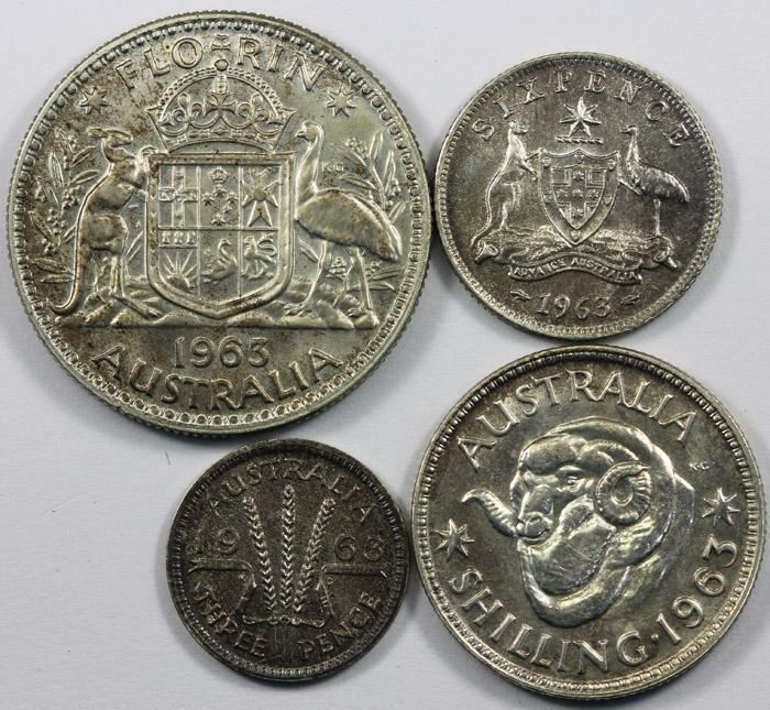 Australia 1963 Proof 3d, 6d... image