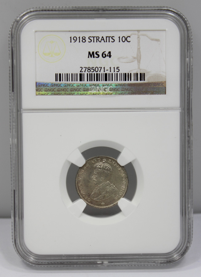Straits Settlements 1918 10... image