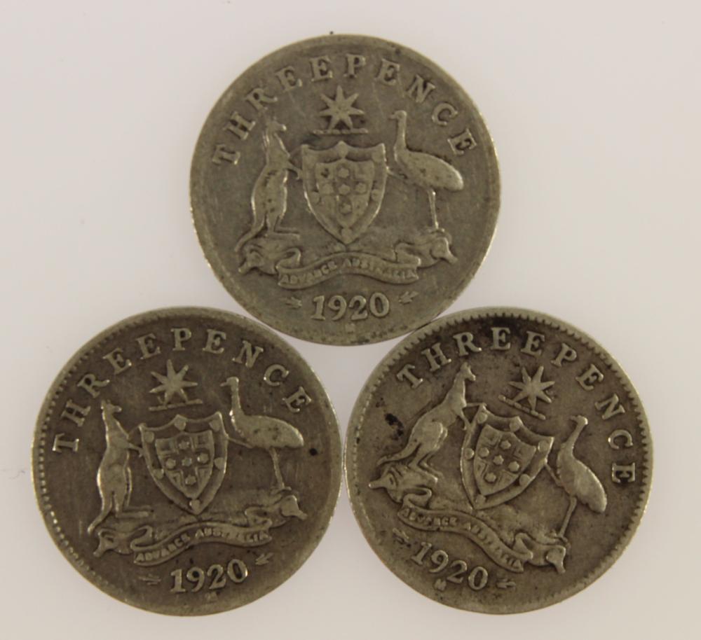 Australia 1920 M Threepence... image