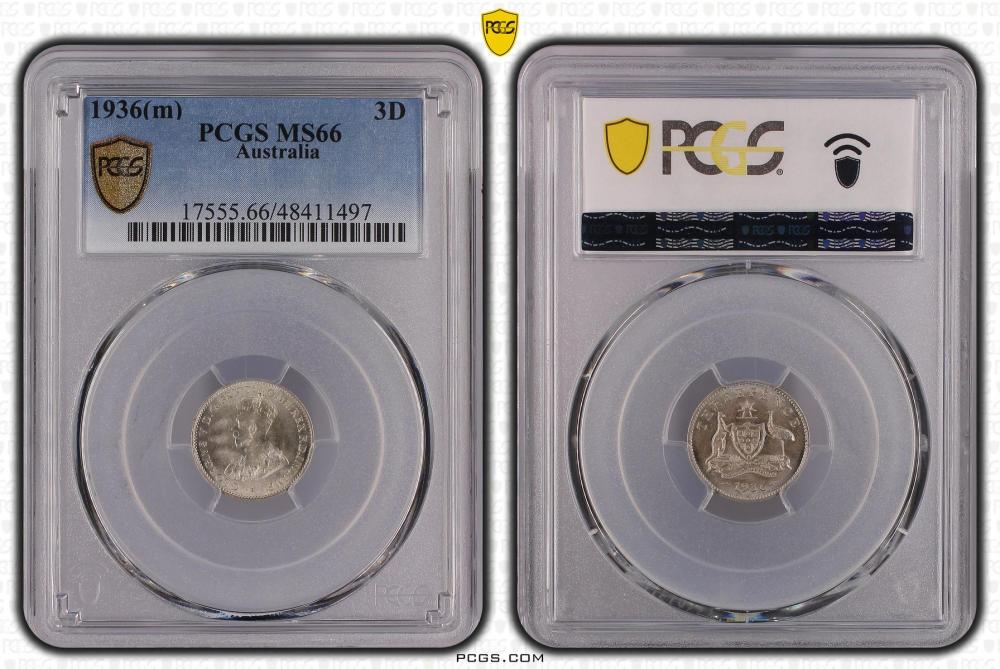 Australia 1936 Threepence, ... image