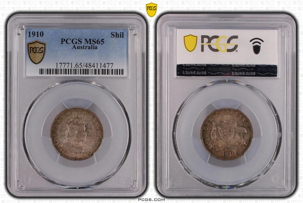 Australia 1910 Shilling, PC... image