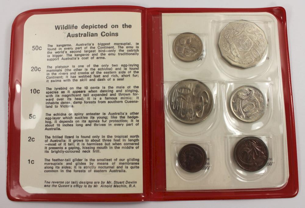 Australia 1974 Mint Set, Uncirculated (Set of 6 Coins)