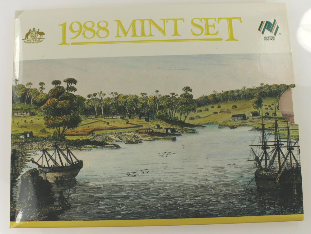 Australia 1988 'Bicentennial' Mint Set, Uncirculated (Set of 8 Coins)