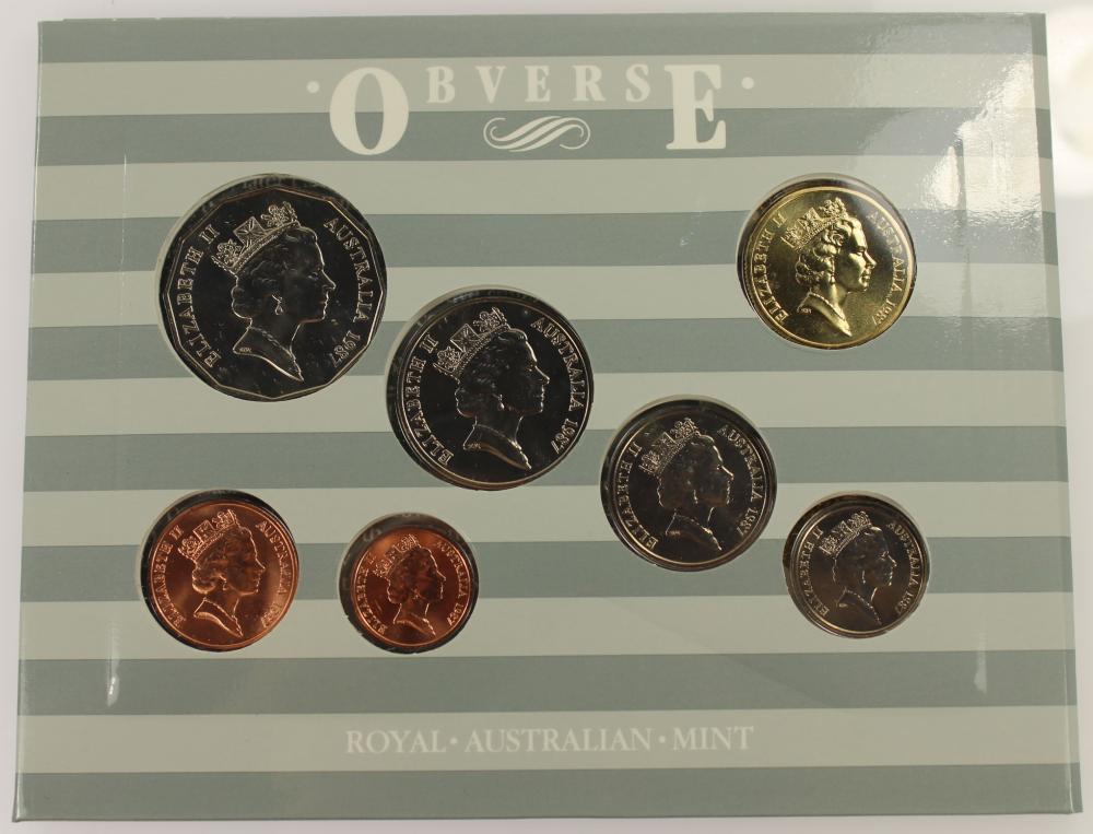 Australia 1987 Mint Set, Uncirculated (Set of 7 Coins)