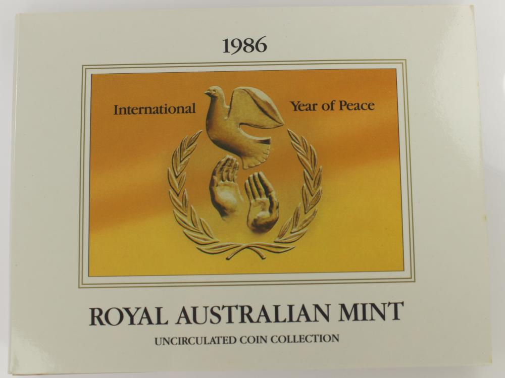 Australia 1986 Mint Set, Uncirculated (Set of 7 Coins)