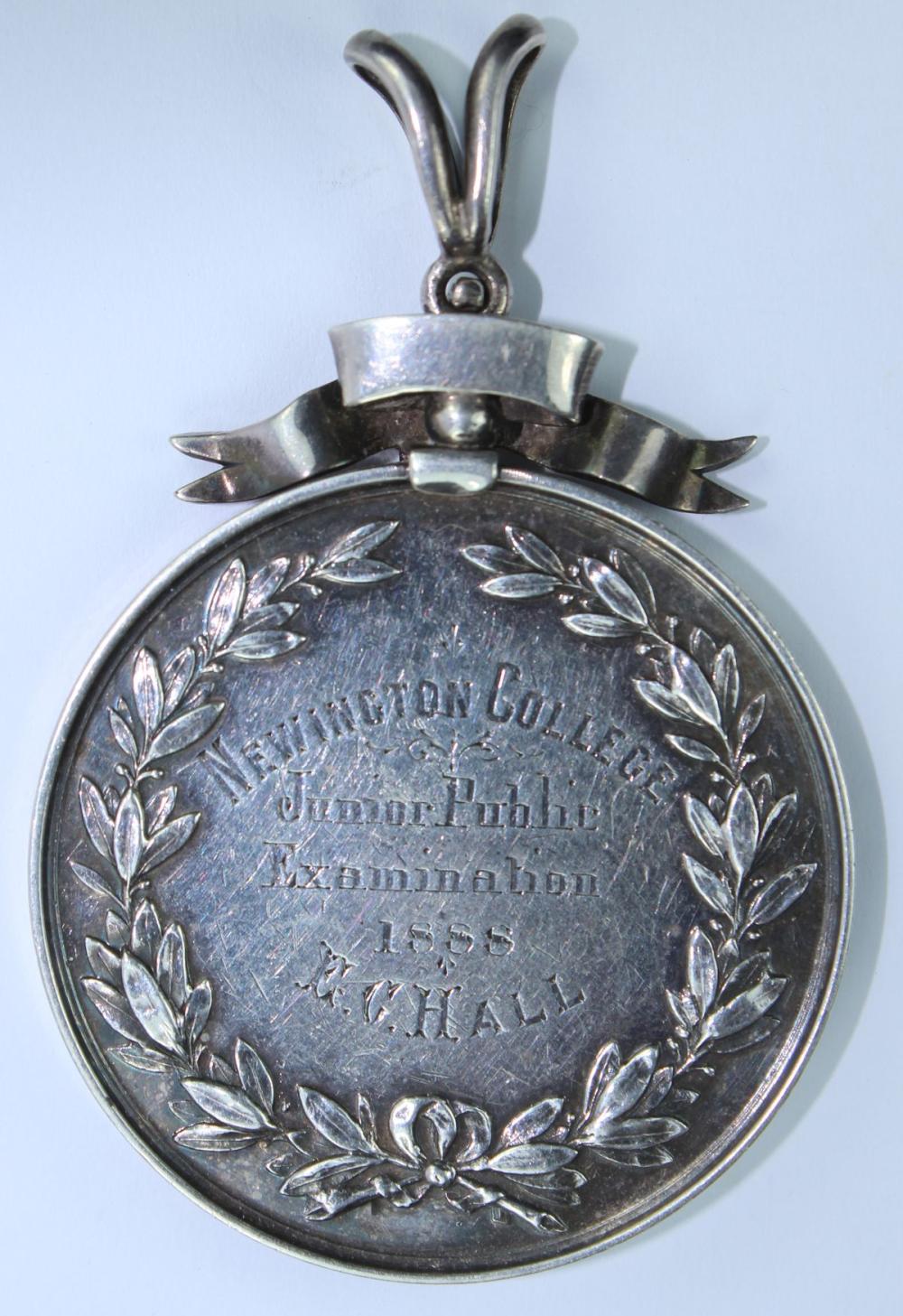 Australia 1888 School Prize Medal in Silver for Newington College (Sydney) dated 1888 in Very Fine condition