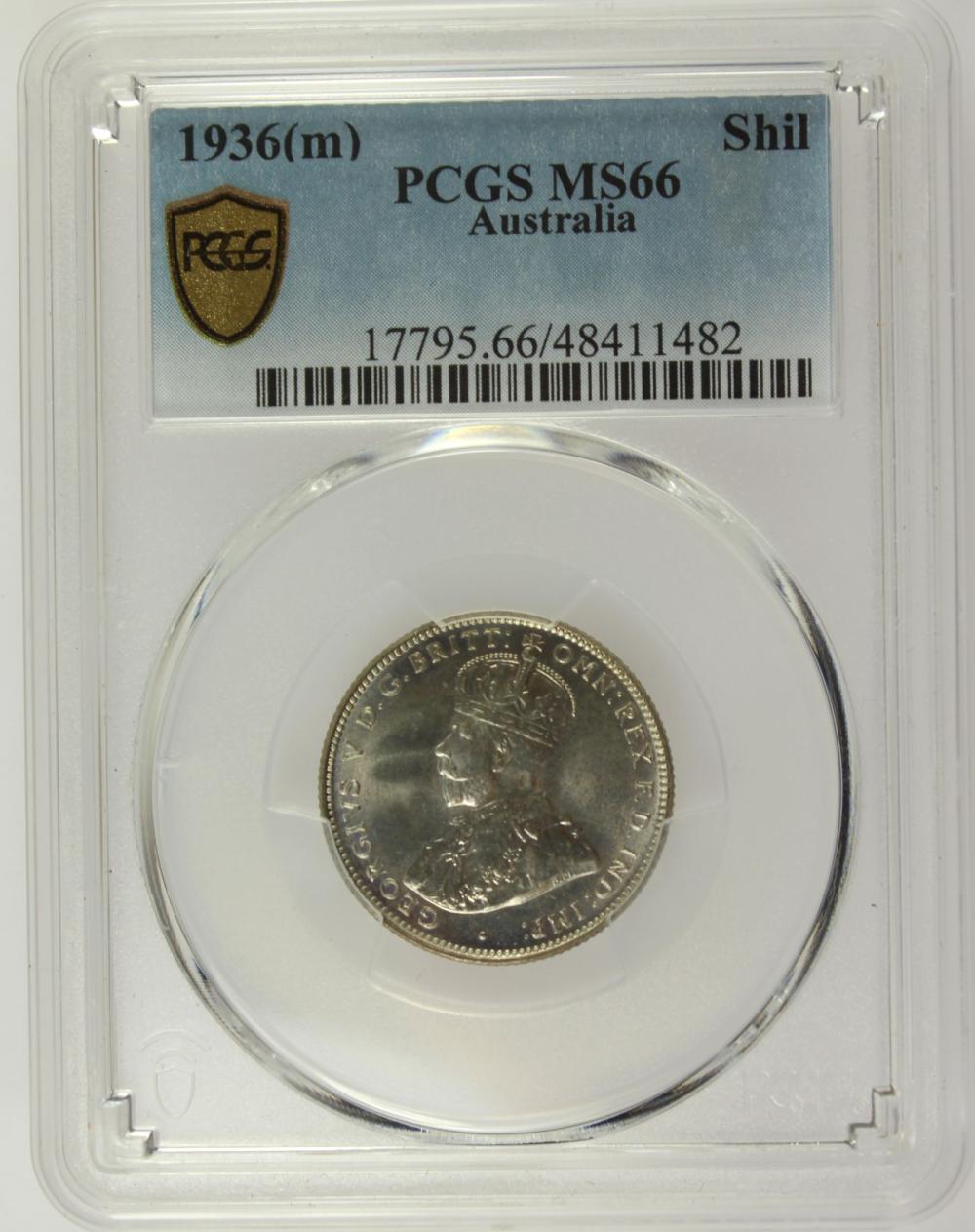 Australia 1936 Shilling, PCGS MS66
