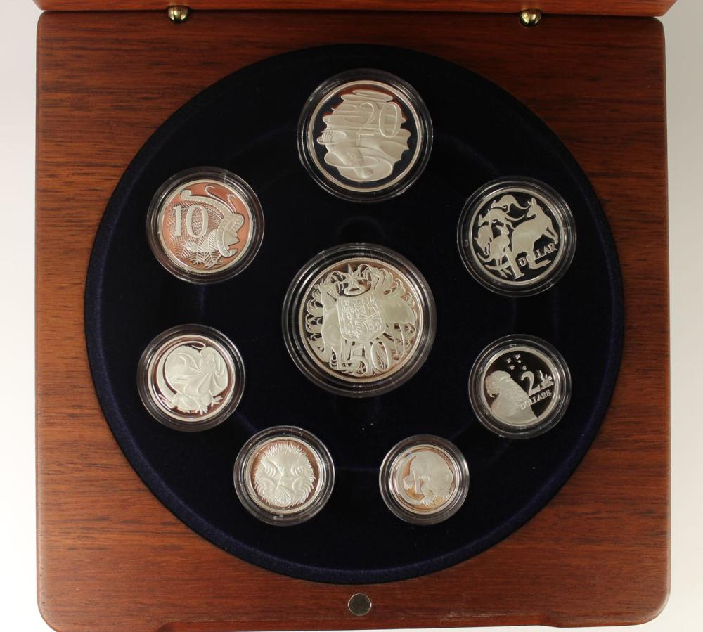 Australia 2006 'Fine' Silver (999) Proof Set, FDC (8 coins)