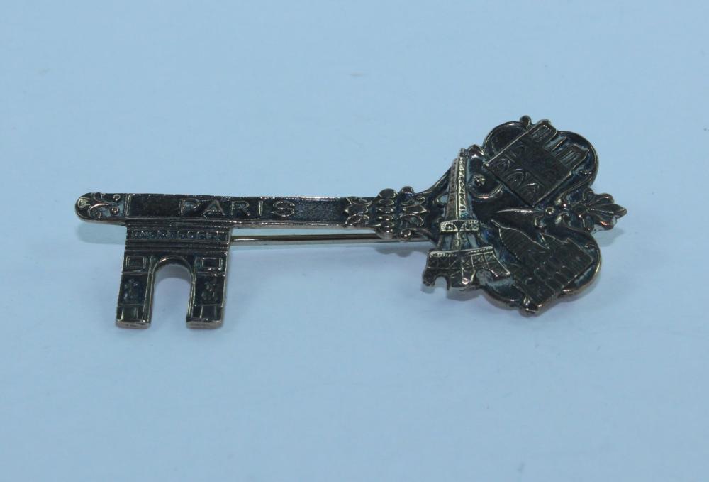 Key Brooch in Sterling (925... image