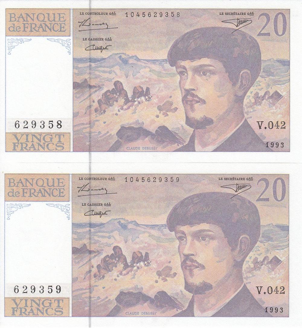 France 1993 20 Francs, Unci... image