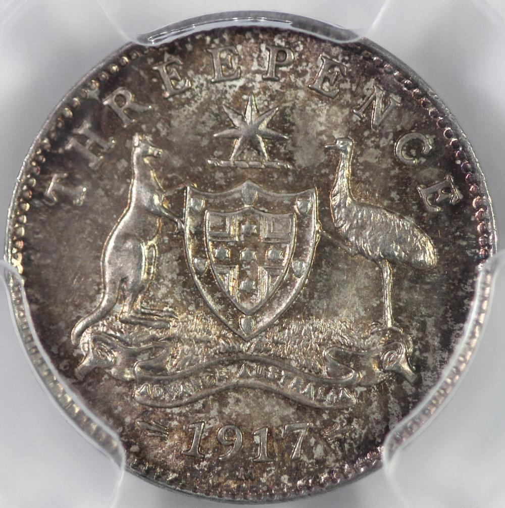 Australia. 1917 M Threepenc... image