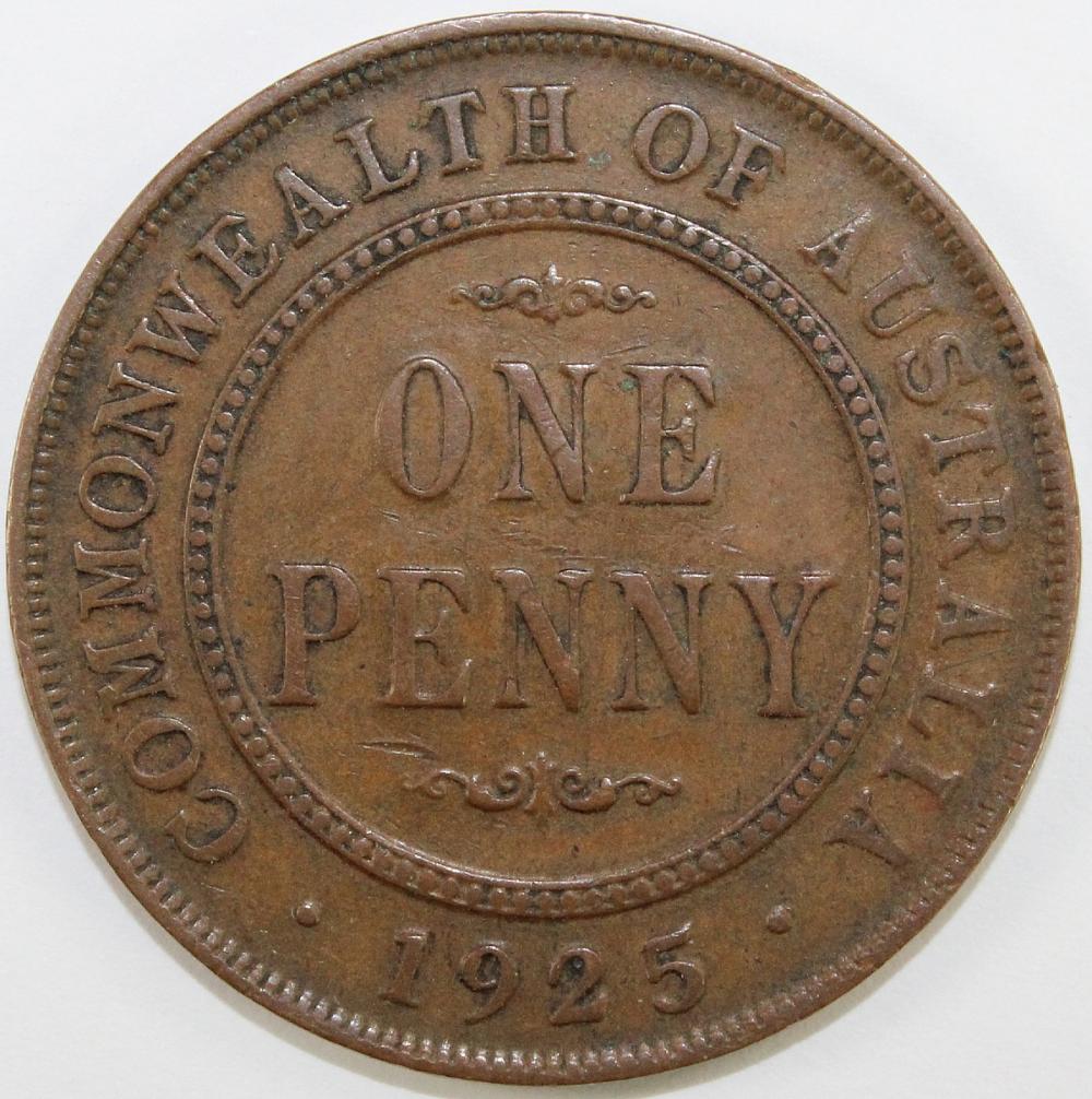 Australia. 1925 Penny, good... image