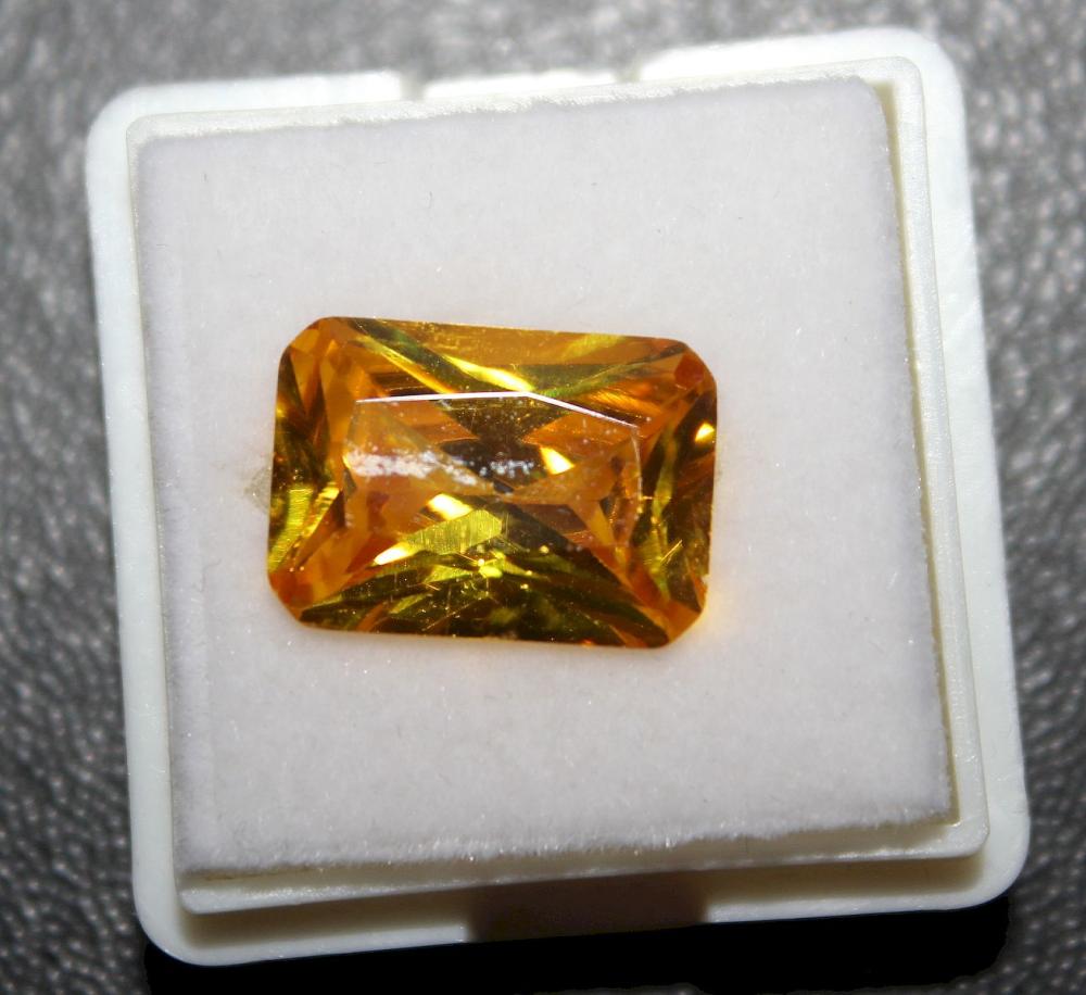 Emerald-cut Cubic Zirconia ... image