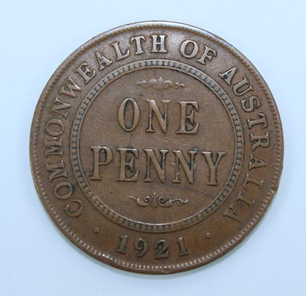 Australia 1921 'English Obv... image