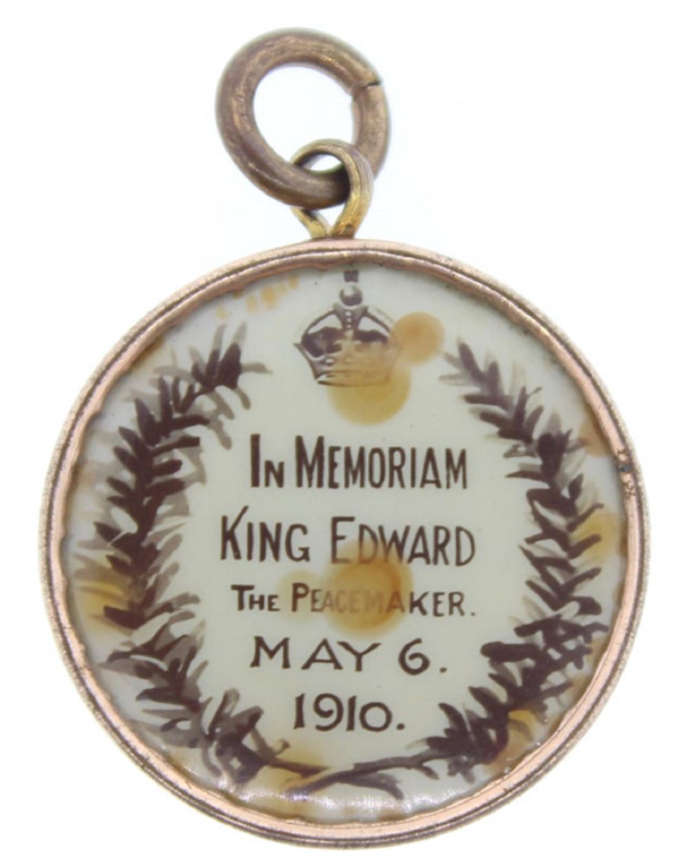 Great Britain Pictorial Tribute Fob of King Edward VII