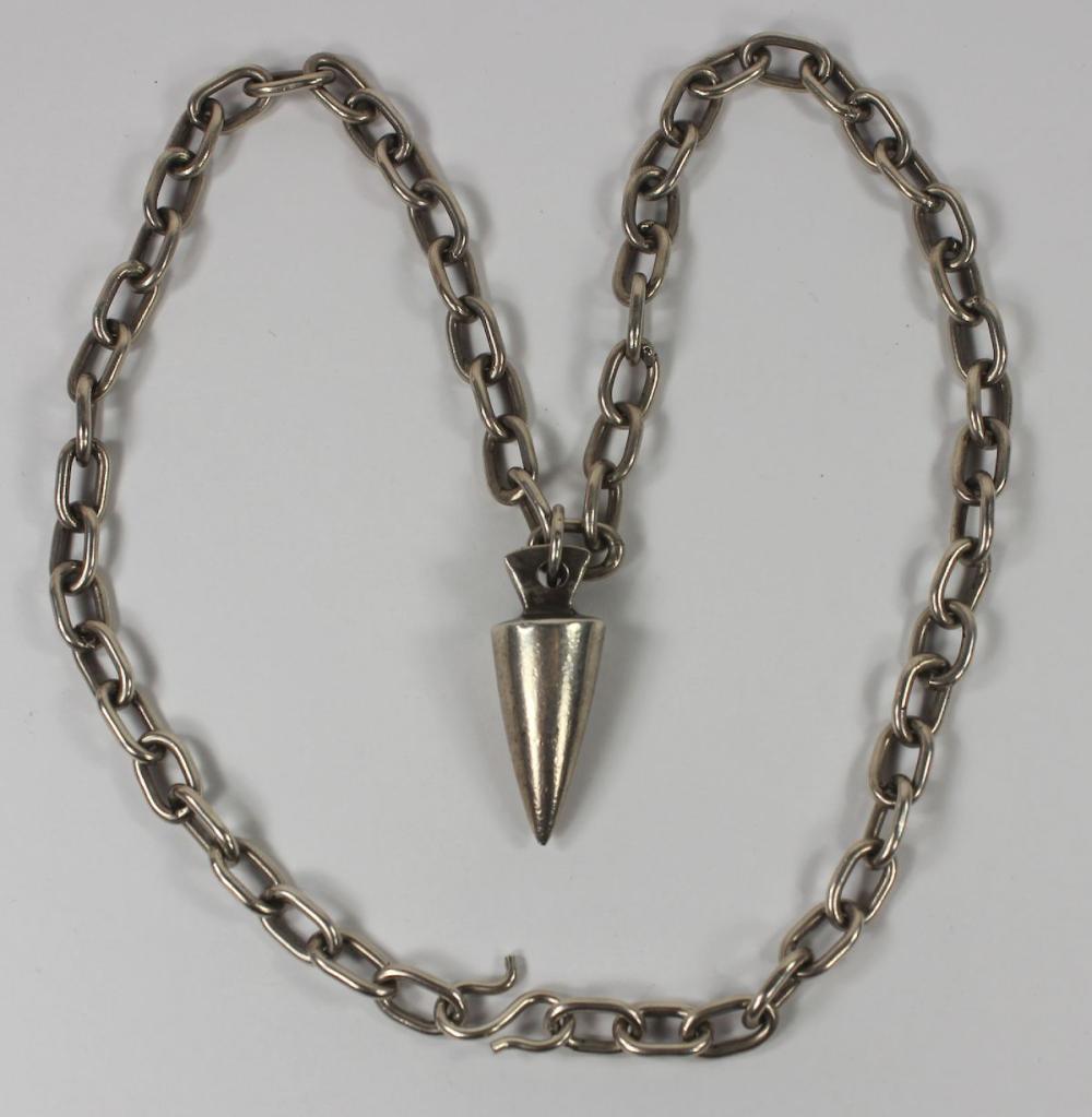 Chain Necklace with Drop Pe... image