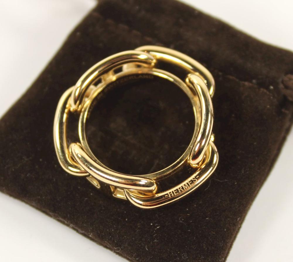 Hermes Gold-plated Scarf Ri... image