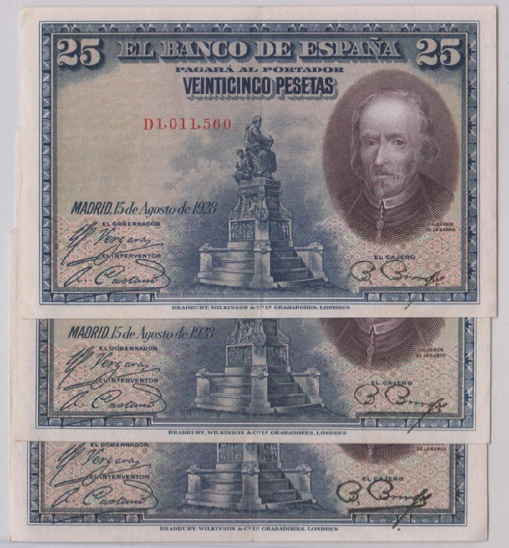 Spain 25 Pesetas 1928, Extr... image