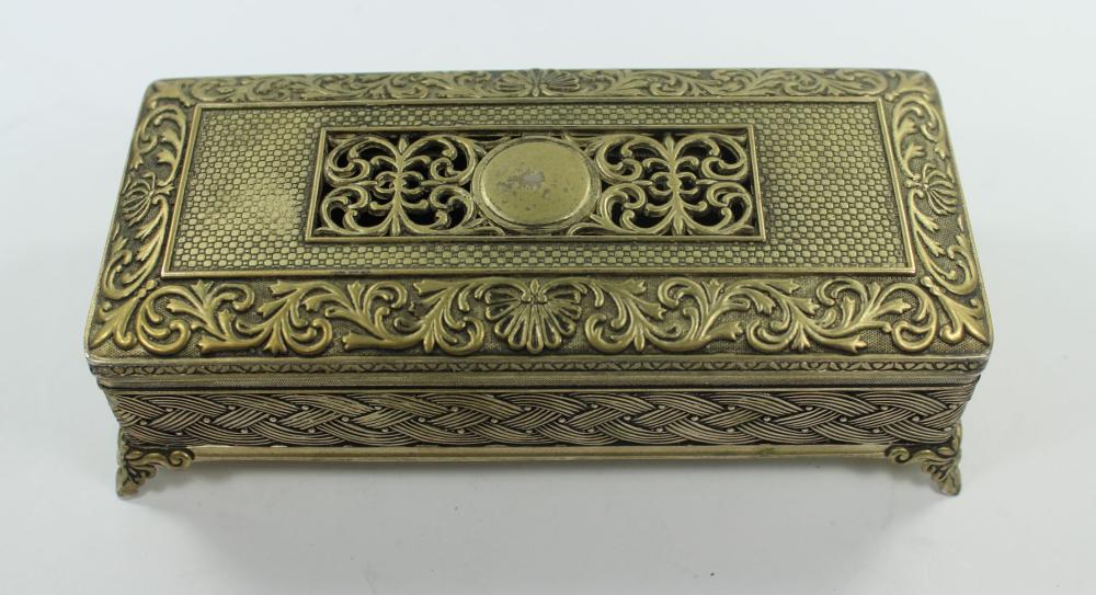 Oriental White Metal Box