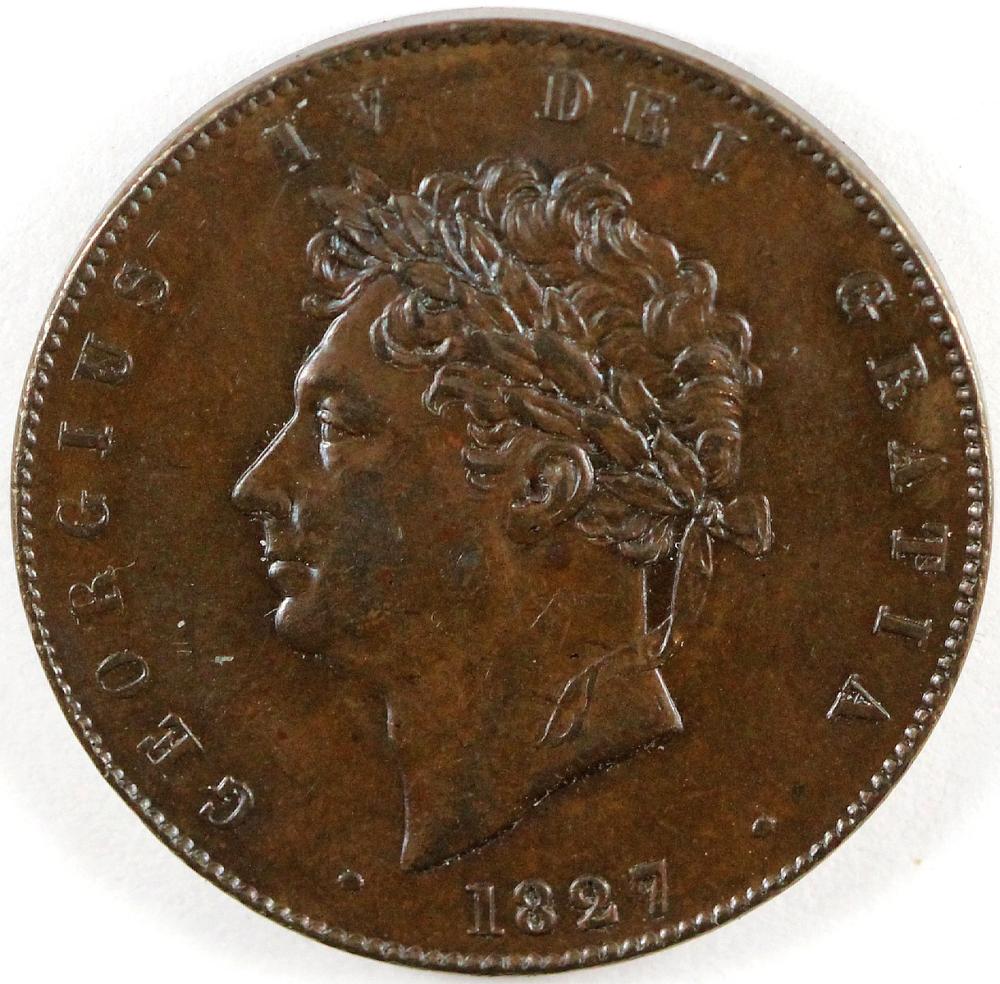 Great Britain. 1827 Halfpen... image