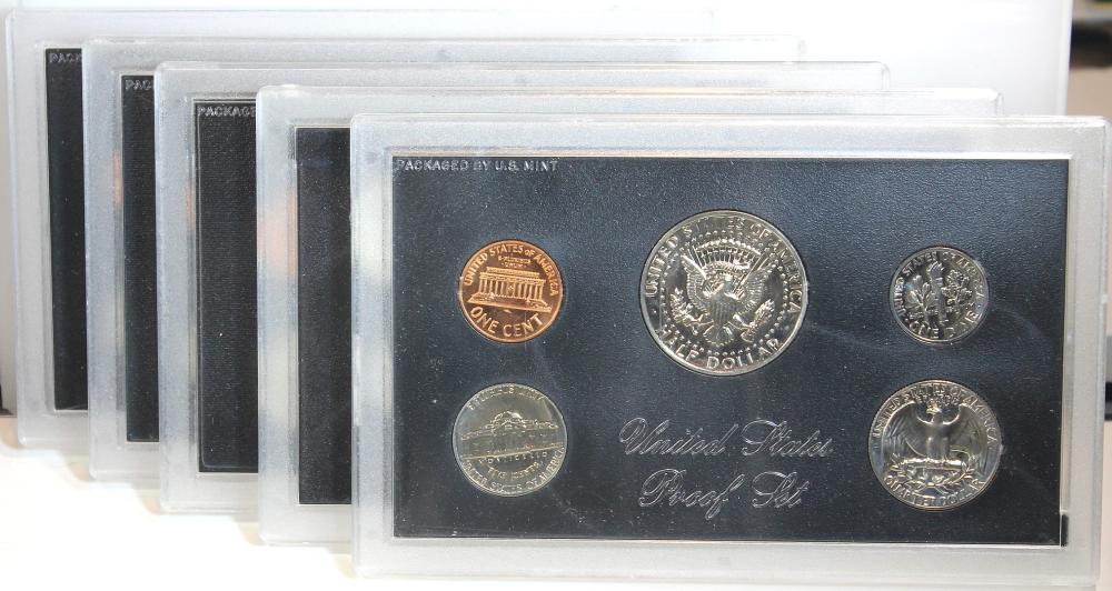 U.S.A. 1971 S Proof Set (5 sets of 5 coins)