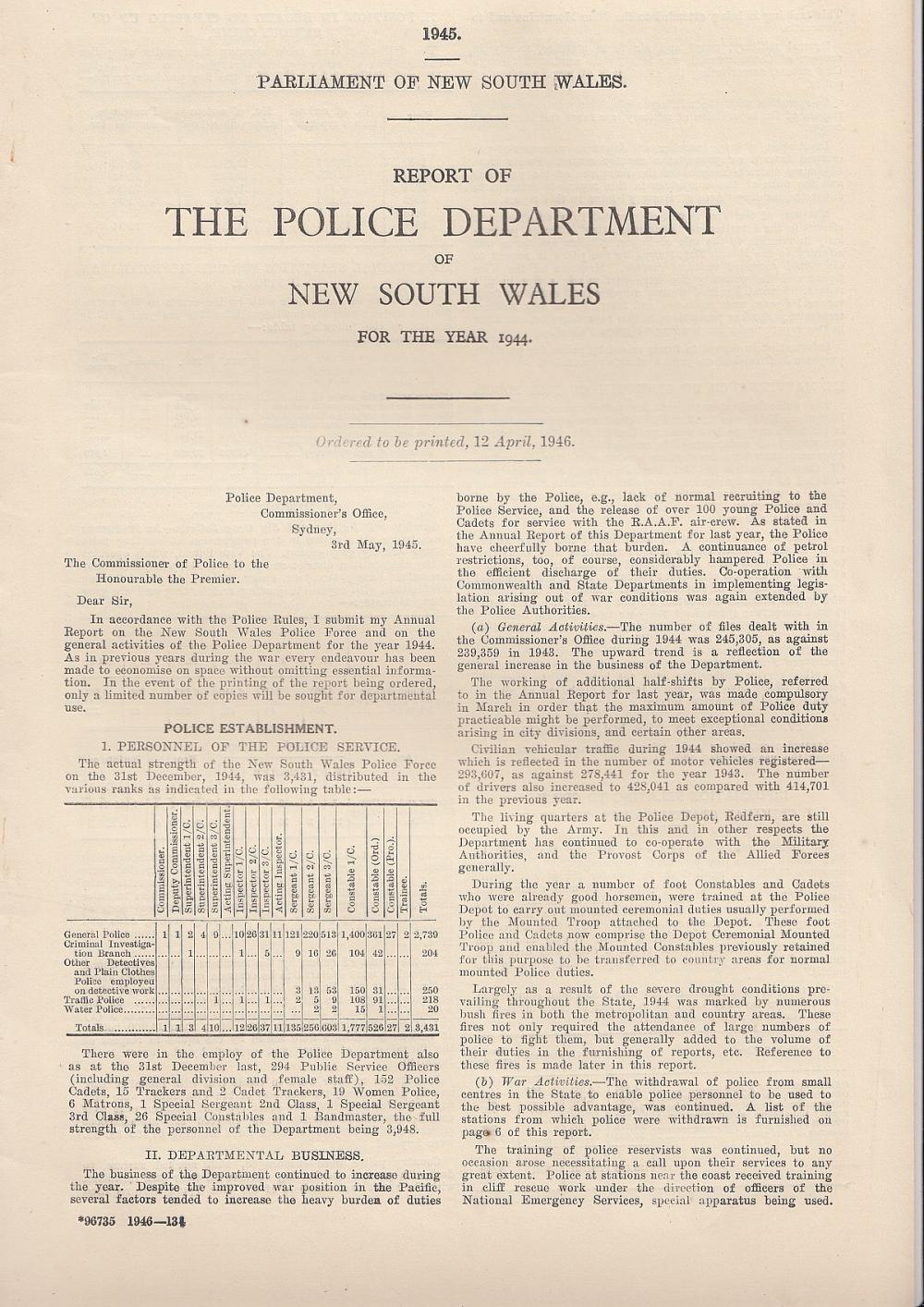 Australia Report of the Pol... image