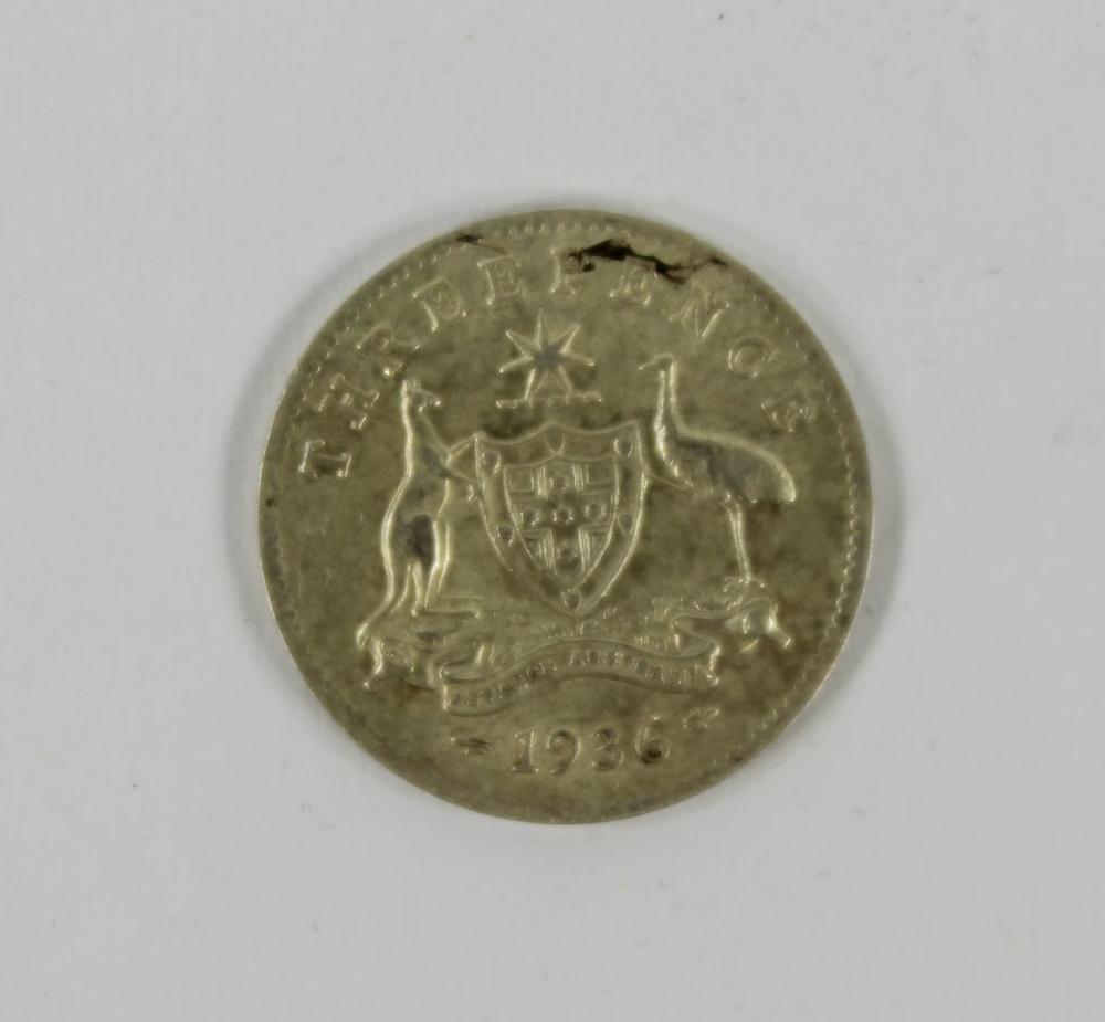 Australia 1936 Threepence, ... image