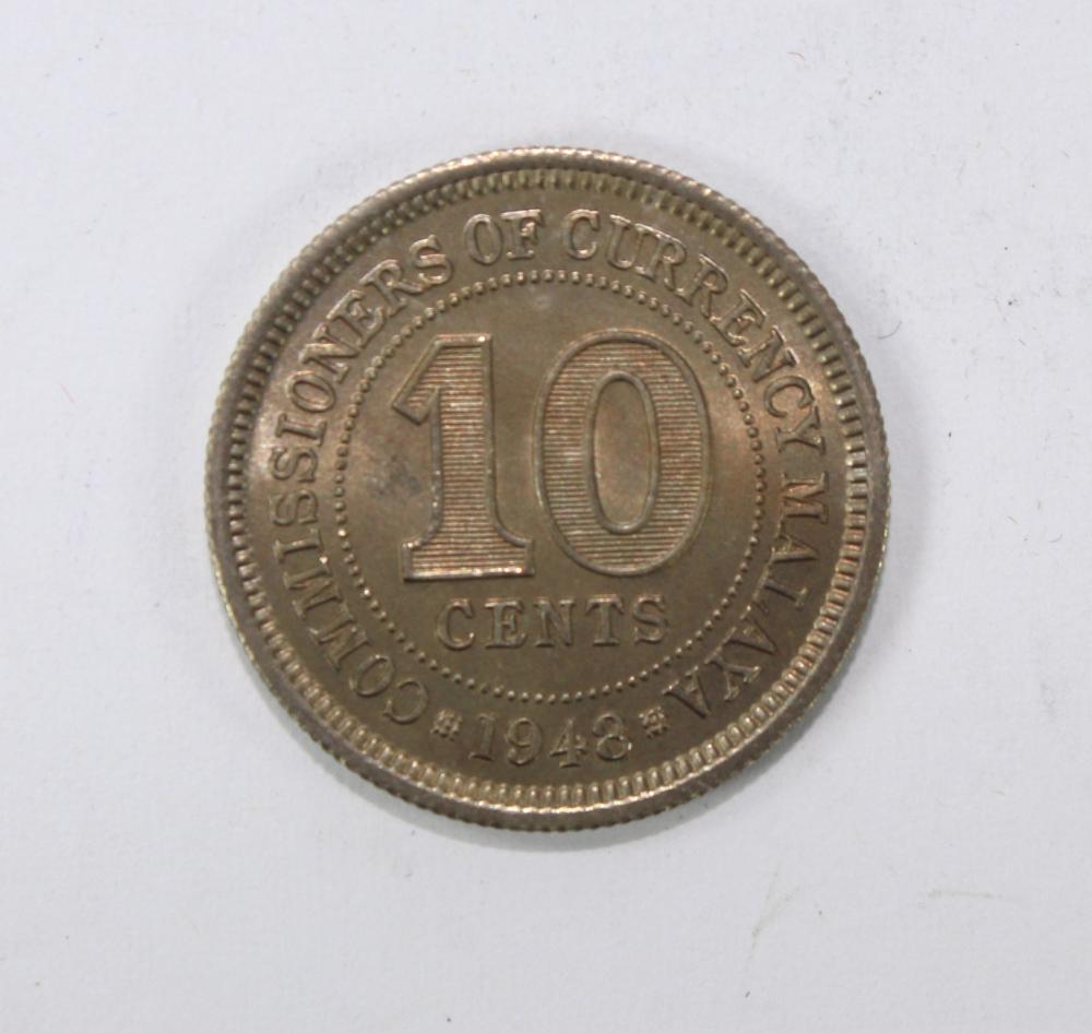 Malaya 1948 10 Cents, Choic... image