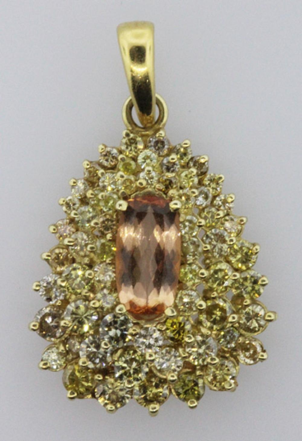 14ct Yellow Gold Pendant wi... image