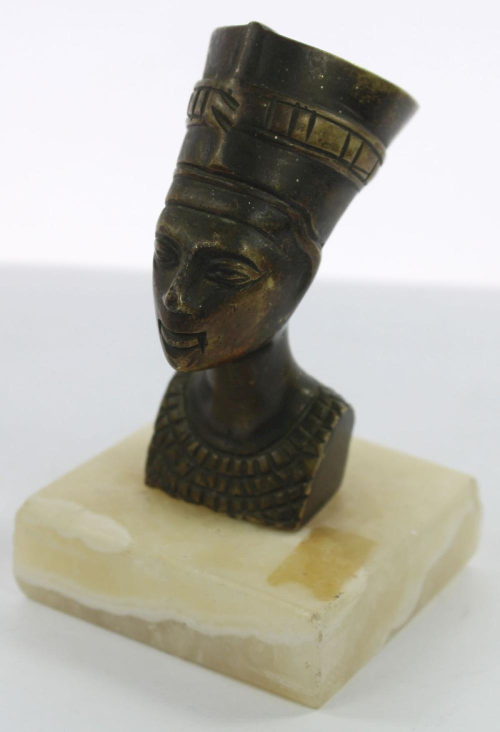 Bronze Nefertiti on Marble ... image