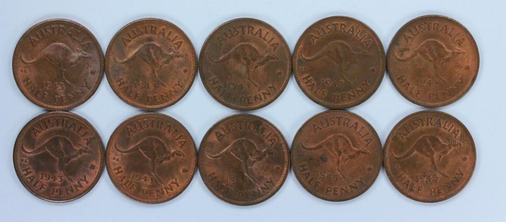 Australia 1943 (M) Half Pen... image