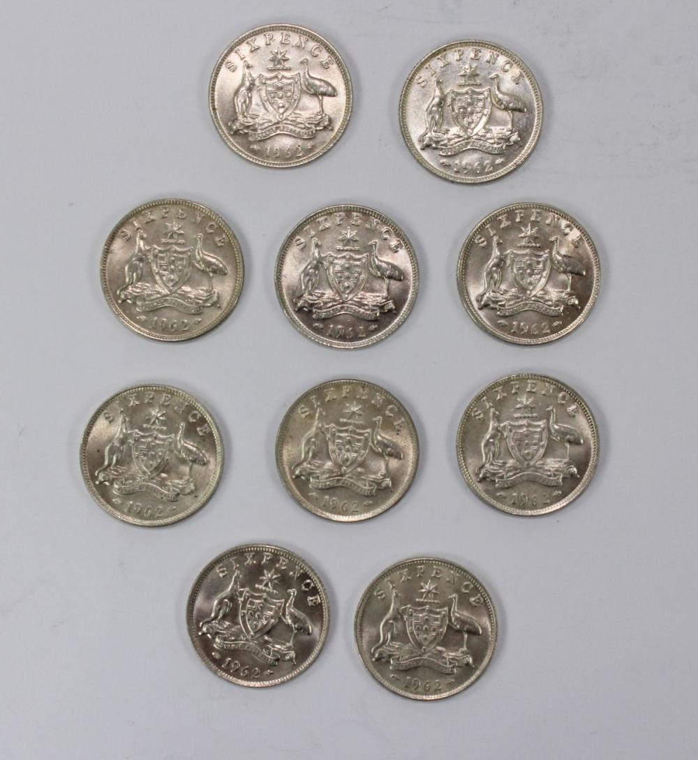 Australia 1962 Sixpences, C... image