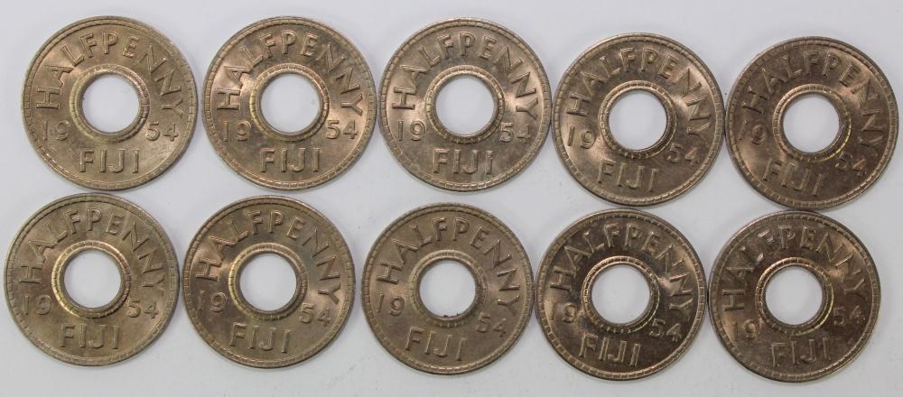 Fiji 1954 Halfpenny, Brilli... image