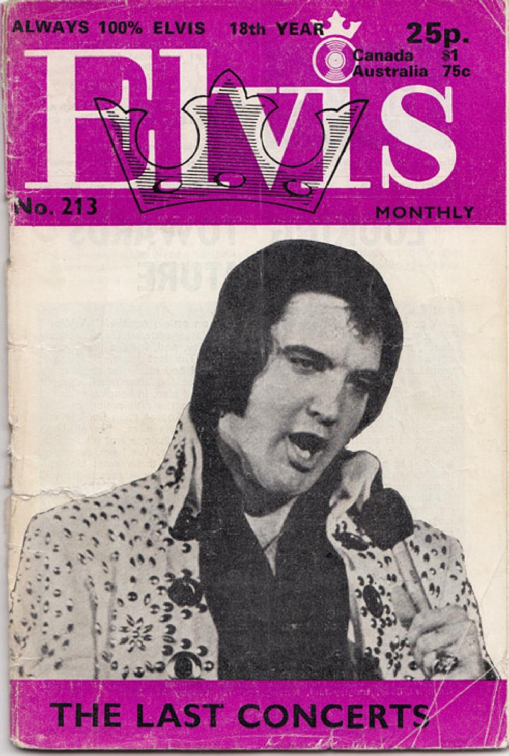'Elvis' Monthly No. 213 (October 1977) - First Posthumous edition