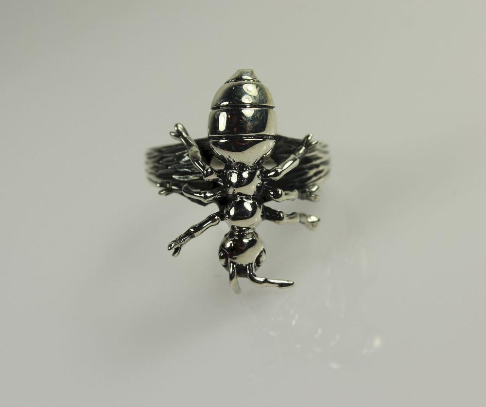 Ant Ring in Sterling (925) Silver