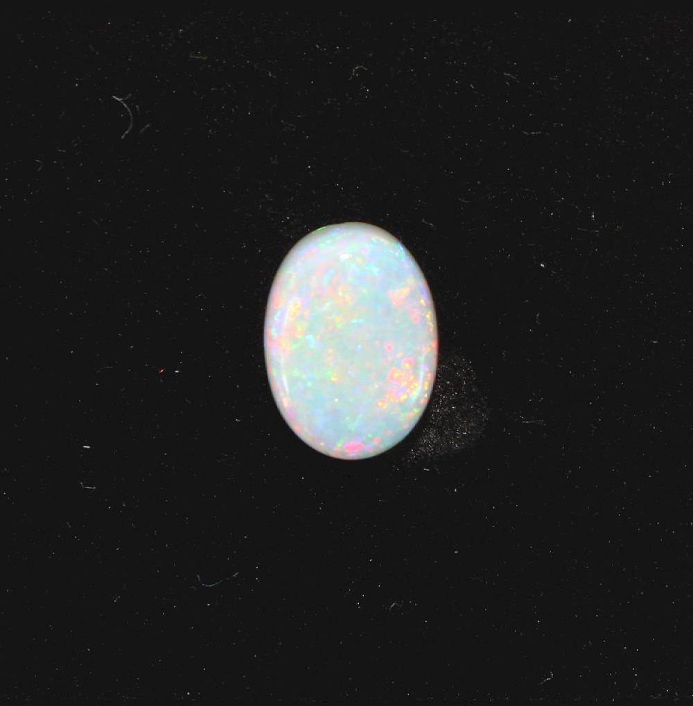Australian Oval Semi-Black Solid Opal